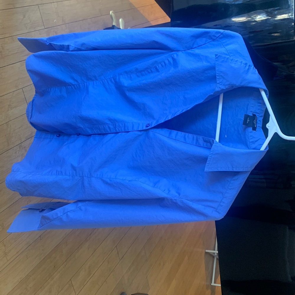Blue button down